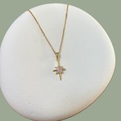 Pink North Star Kolye