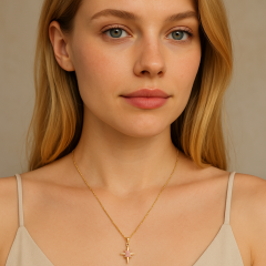 Pink North Star Kolye