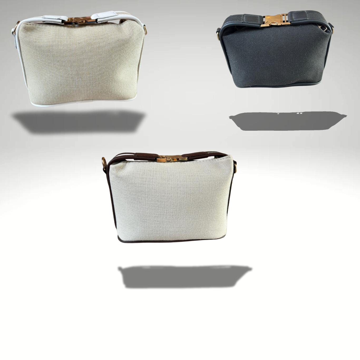 Gold Kilit Aksesuarlı El ve Omuz Çantası