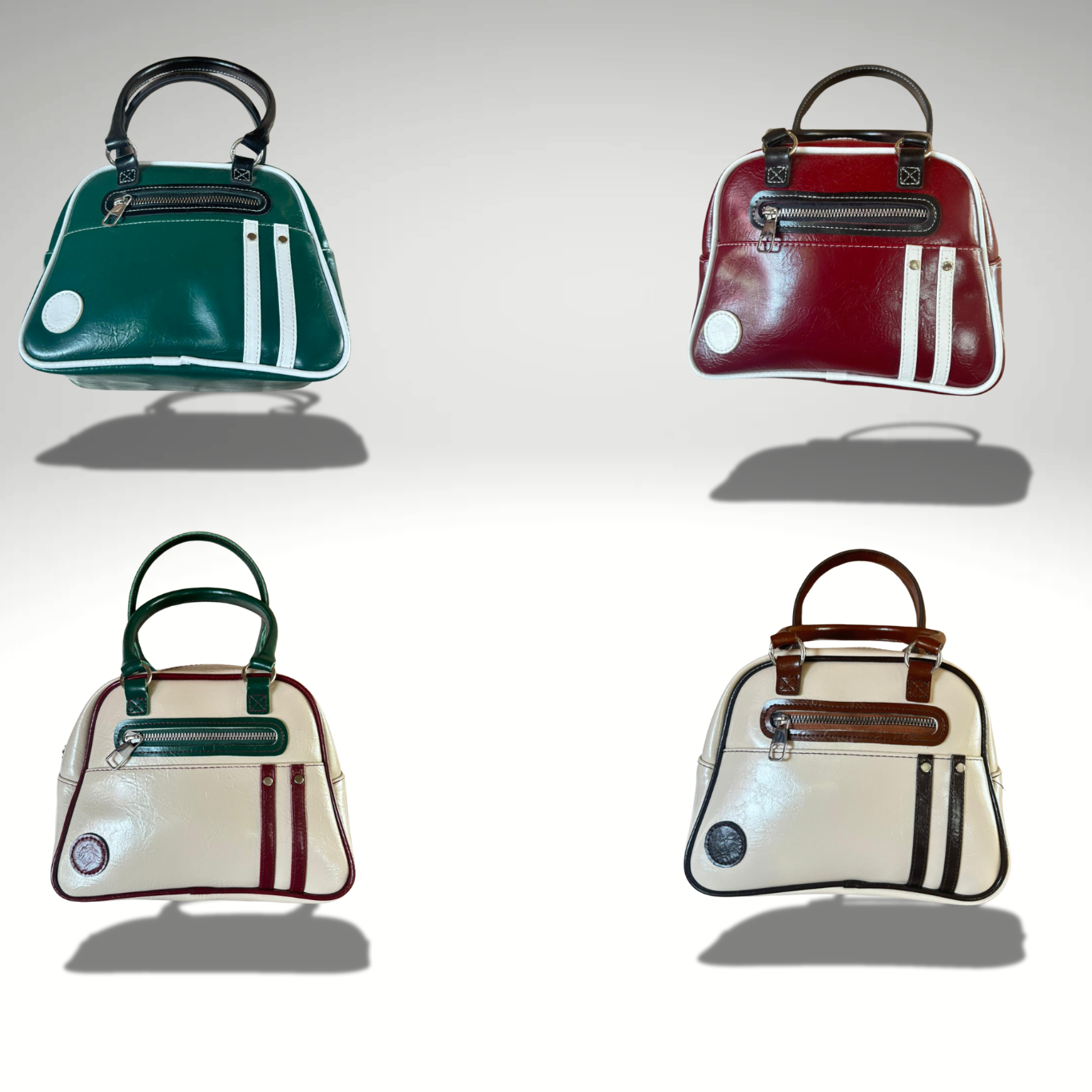 Retro Renk Bloklu El ve Omuz Çantası