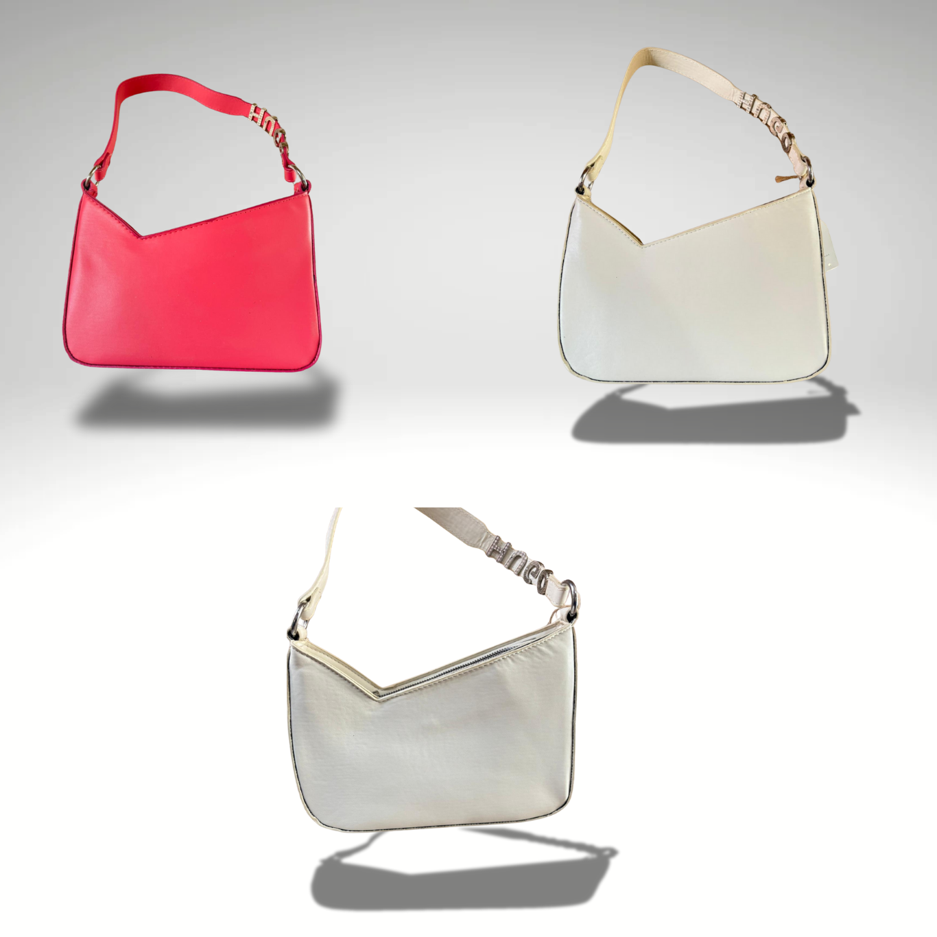 Asimetrik Gold Toka Askılı Çanta