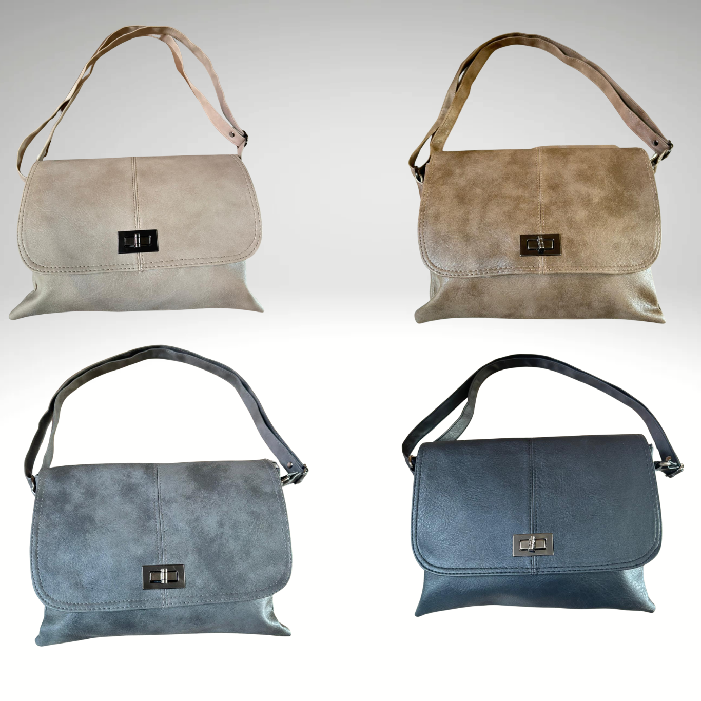 Retro Kapaklı Çapraz Omuz Çantası