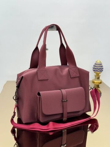 Önden Cepli Çift Kullanım Kadın Çanta