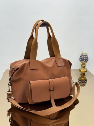 Önden Cepli Çift Kullanım Kadın Çanta