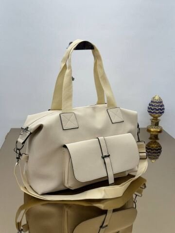 Önden Cepli Çift Kullanım Kadın Çanta