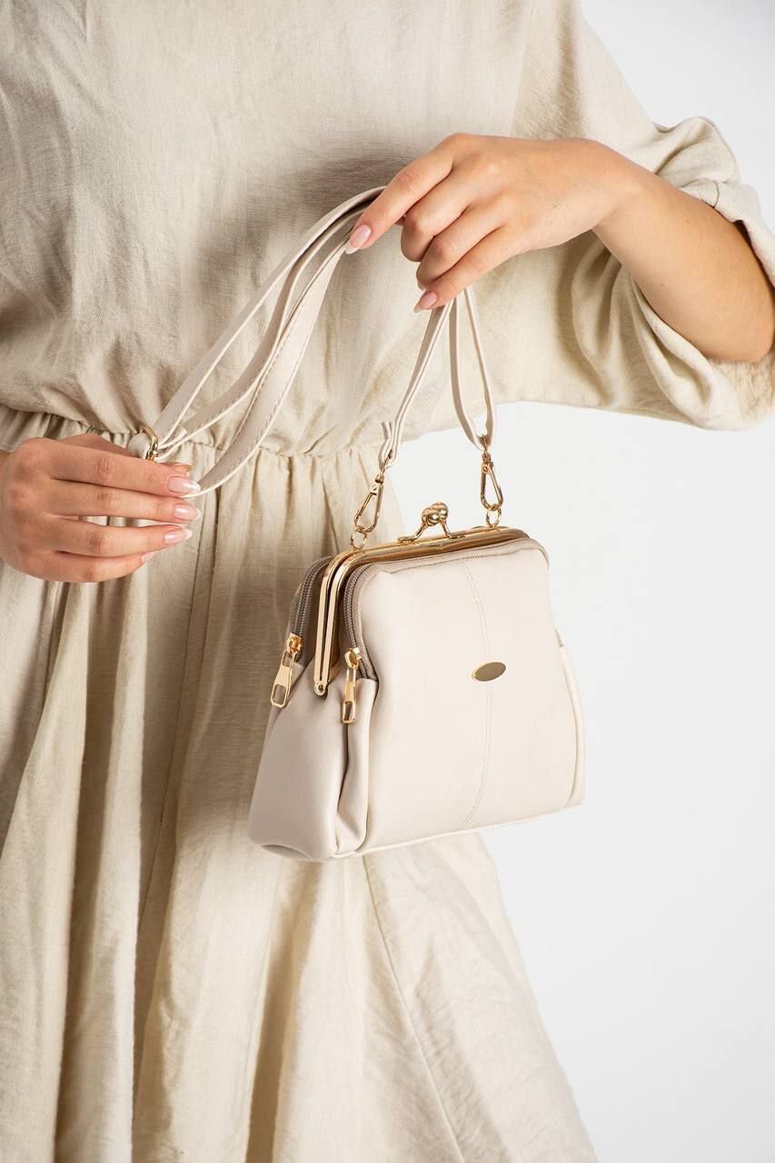 Retro Kapamalı Çapraz Çanta