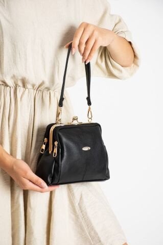 Retro Kapamalı Çapraz Çanta