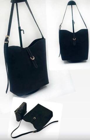 Süet Kemer Askılı Çanta