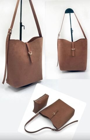 Süet Kemer Askılı Çanta