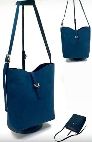 Süet Kemer Askılı Çanta